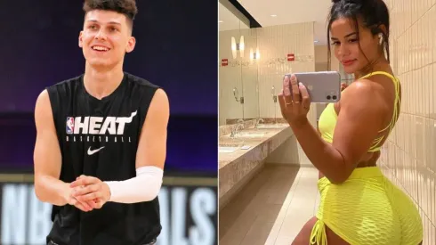 Tyler Herro & Katya Elise Henry. (Getty)
