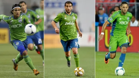 Fredy Montero, Nicolas Lodeiro, Clint Dempsey (Getty)
