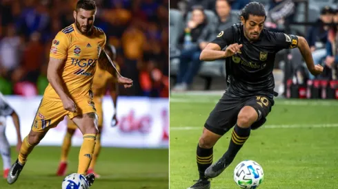 André-Pierre Gignac and Carlos Vela are the top scorers of the 2020 Concachampions. (Getty)
