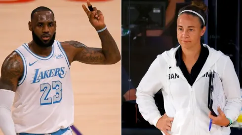 LeBron James congratulated Becky Hammon for becoming the first woman to coach an NBA game. (Getty)
