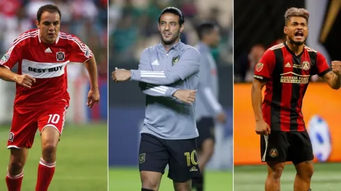 Cuauhtemoc Blanco, Carlos Vela and Josef Martinez. (Getty)
