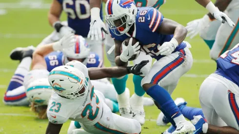 Buffalo won their first match of the season, 31-28 at Hard Rock Stadium. (Getty)