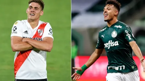 River and Palmeiras clash in a high-flying game. (Getty)
