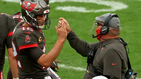 Tom Brady and Bruce Arians. (Getty)
