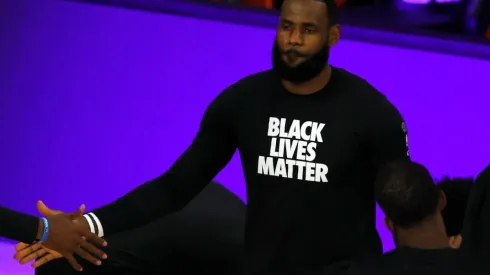 LeBron James isn't happy with the events taking part across America right now. (Getty)
