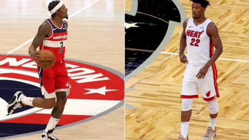 Bradley Beal (left) and Jimmy Butler (right). (Getty)
