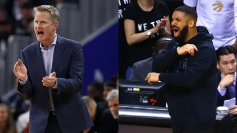 Steve Kerr showed all his authority with Drake, fining him $500 a couple of years ago. (Getty)
