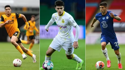 Raúl Jiménez, Gio Reyna, Christian Pulisic (Getty)
