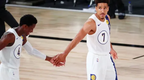 Victor Oladipo (left) and Malcolm Brogdon (right). (Getty)
