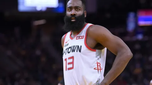 James Harden said goodbye to Houston. (Getty)
