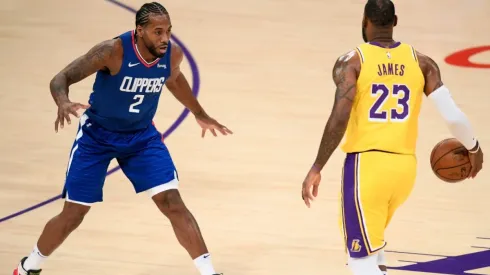 Kawhi Leonard and LeBron James, the two best signings for Clippers and Lakers, respectively. (Getty)
