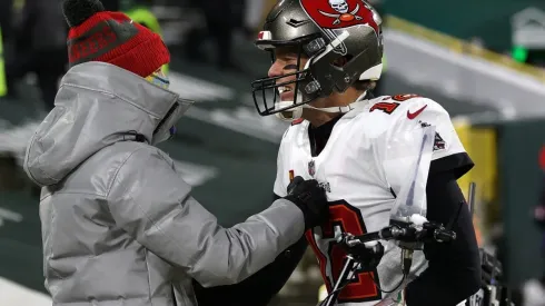 Tom Brady and his son Jack. (Getty)