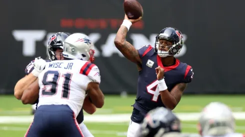 Deshaun Watson vs. the Patriots. (Getty)
