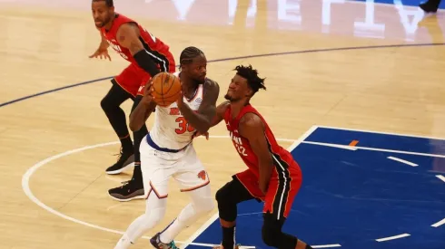 Julis Randle & Jimmy Butler. (Getty)
