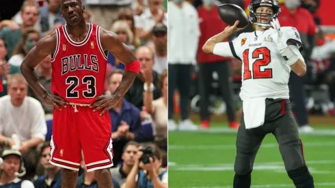 Michael Jordan and Tom Brady have left a big mark on the world of sports. (Getty)
