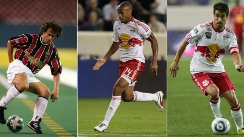 Roberto Donadoni,Thierry Henry, and Juan Pablo Angel (Getty)
