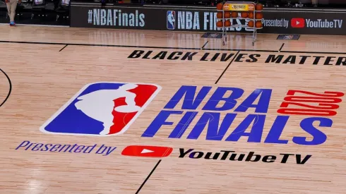 NBA court during the 2020 NBA Finals. (Getty)
