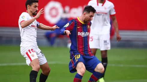 Barcelona has a two-goal deficit to turn around against Sevilla (Getty).
