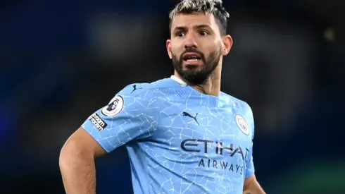 Sergio 'Kun' Aguero will leave City at the end of the current season (Getty).
