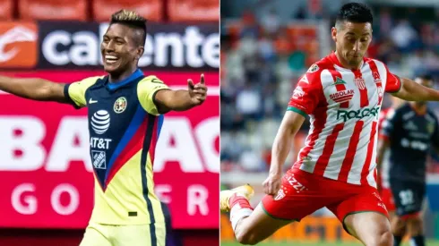 América and Necaxa clash in Round 13 of Liga MX (Getty).
