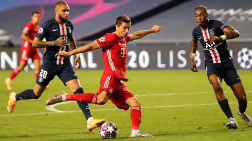 Robert Lewandowski vs. PSG. (Getty)
