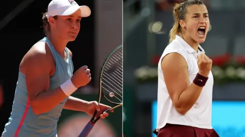 Barty and Sabalenka face off with the Madrid Open title on the line (Getty).
