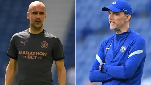 Pep Guardiola's City and Thomas Tuchel's Chelsea will clash for the highly desired Champions League trophy (Getty).
