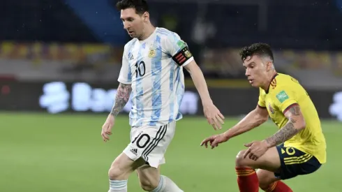 Colombia snatched a point against Argentina with a dramatic Borja header (Getty).
