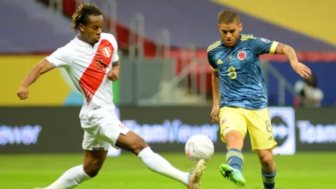 Peru and Colombia faced off for the Copa America 2021 third-place match. (Getty)
