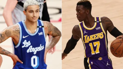 Kyle Kuzma (left) & Dennis Schroder. (Getty)
