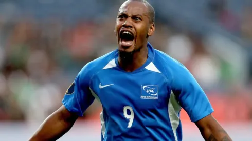 Kevin Fortune’s header against Haiti marked the Gold Cup’s 1000th goal. (Getty)
