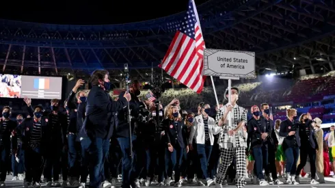 The US athletes in the opening ceremony of Tokyo 2020 (Getty).