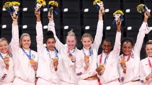 US national volleyball team won gold at Tokyo 2020 (Getty).
