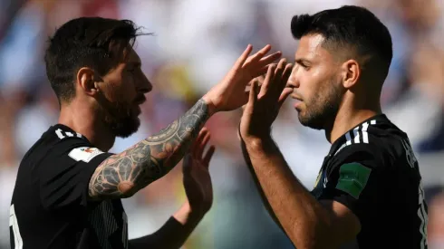 Lionel Messi and Sergio Aguero (Getty).
