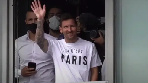 Lionel Messi in Paris.
