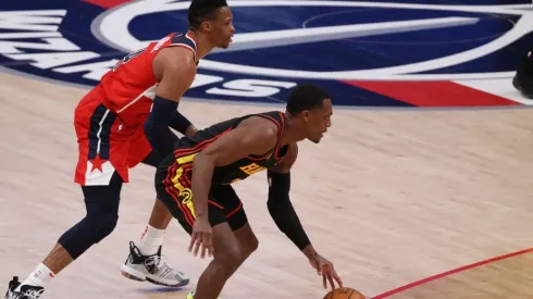 Russell Westbrook & Rajon Rondo. (Getty)
