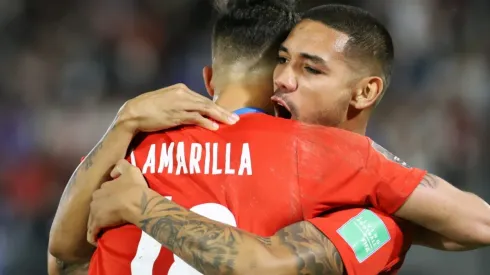 Paraguay players celebrate vs Venezuela (Getty).
