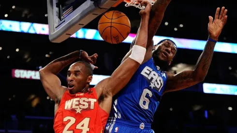 LeBron James & Kobe Bryant. (Getty)
