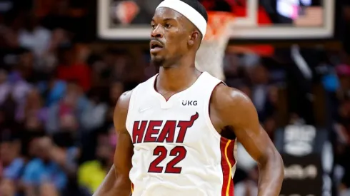 immy Butler of Miami Heat dribbles up the court against the Memphis Grizzlies
