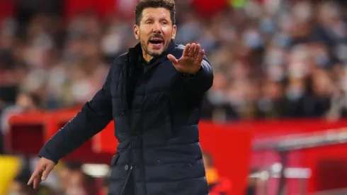 Diego Simeone during the match between Sevilla FC and Club Atletico de Madrid
