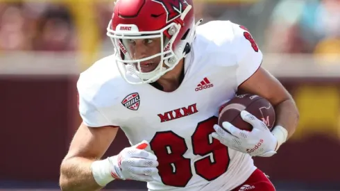 Tight End Jack Coldiron of the Miami-Ohio Redhawksç
