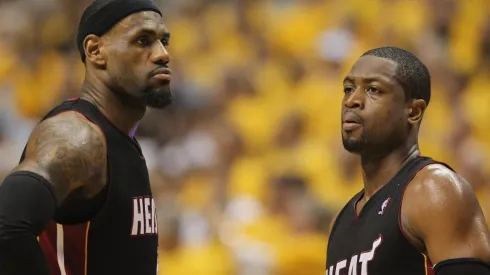 Dwyane Wade (R) and LeBron James during their time at the Miami Heat.
