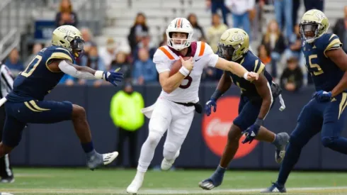 Quarterback Braxton Burmeister of Virginia Tech Hokies
