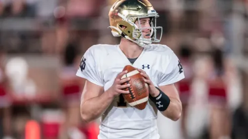 Notre Dame Fighting Irish quarterback Jack Coan.