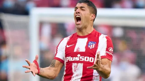 Luis Suarez of Atletico de Madrid during the match against Rayo Vallecano
