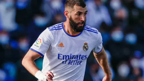 Karim Benzema of Real Madrid during a match against Getafe
