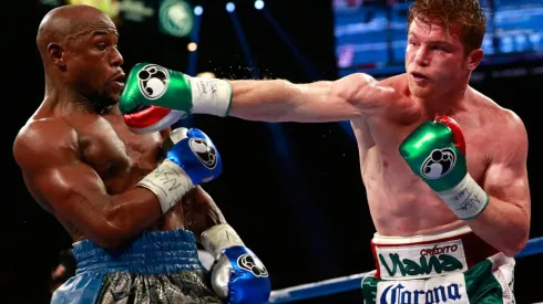 Canelo lost his World titles against Floyd
