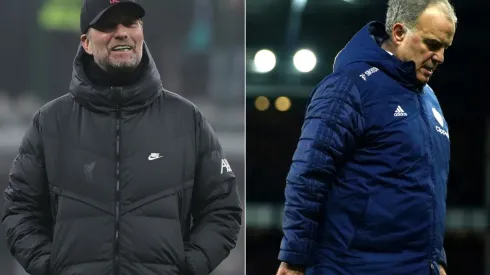 Jurgen Klopp coach of Liverpool and mrcelo Bielsa coach of Leeds
