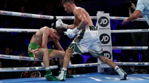 The exact moment when Conlan was knocked out by Leigh Wood
