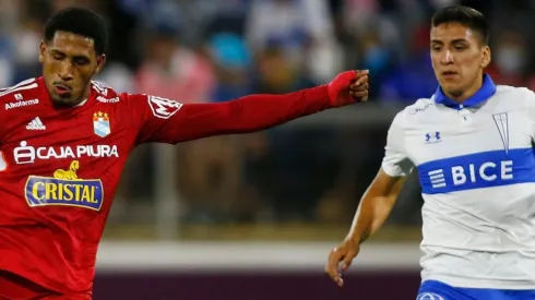 Jesus Castillo of Sporting Crsital and Marcelino Nunez of Universidad Catolica
